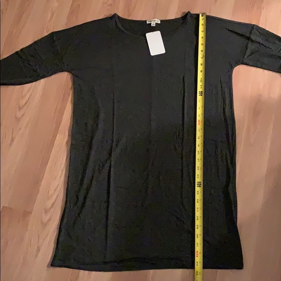 NEW Cozy Gray Long Sleeve Dress L - Picture 6 of 7